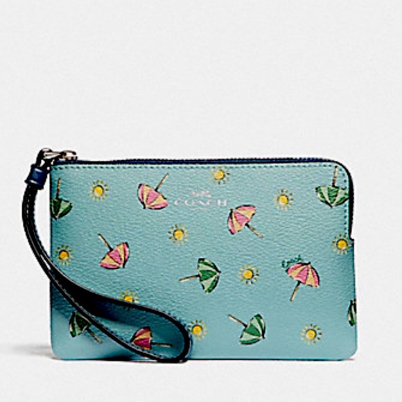 Coach Handbags - 🎉 HOST PICK! 🛍 Coach Wristlet Beach Umbrella Wristlet. 🩴 NWT.